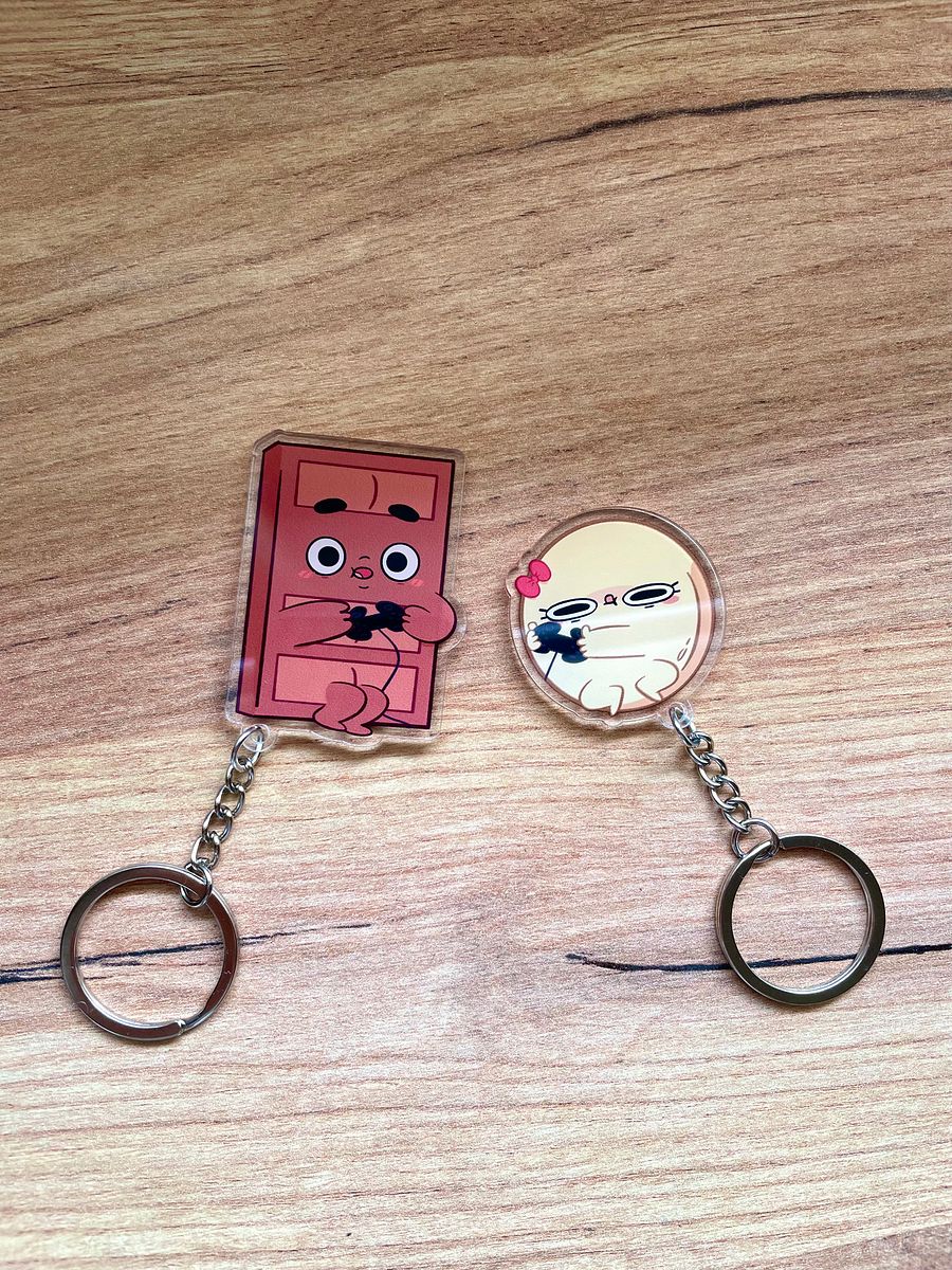 Matching Choco & Pancake Keychains with Bonus Display Base product image (5)