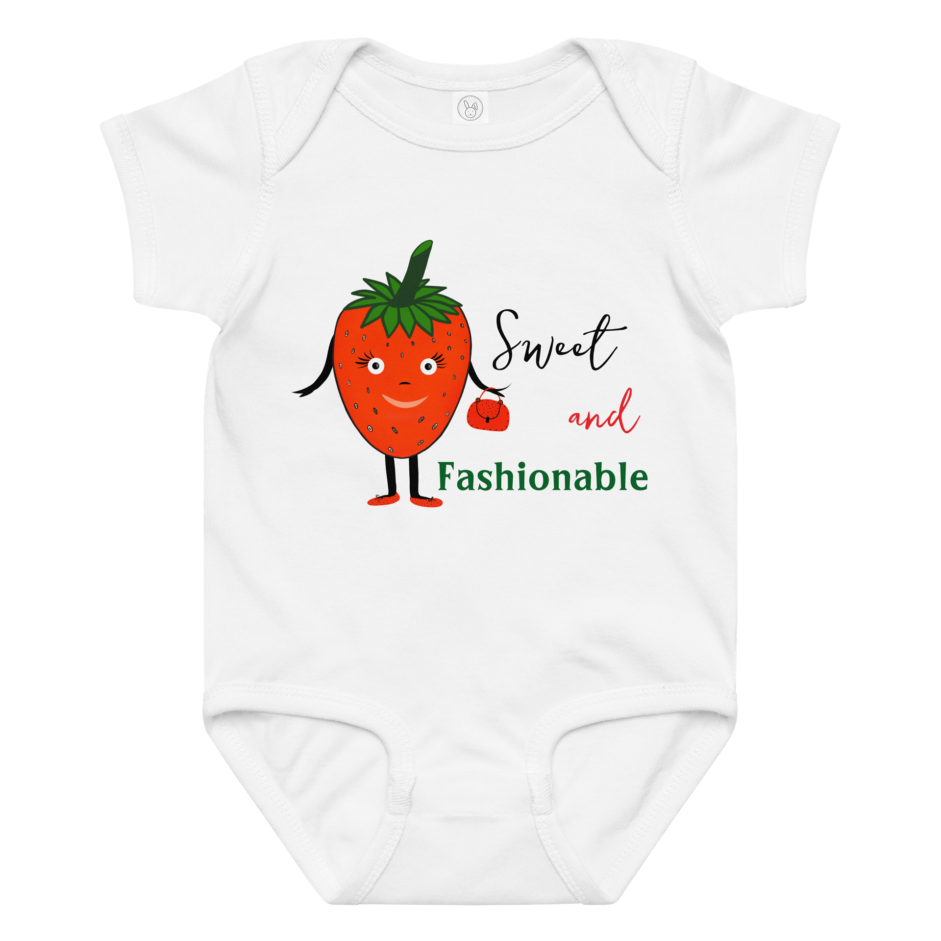 Sweet Strawberry Fashion Baby Bodysuit product image (9)