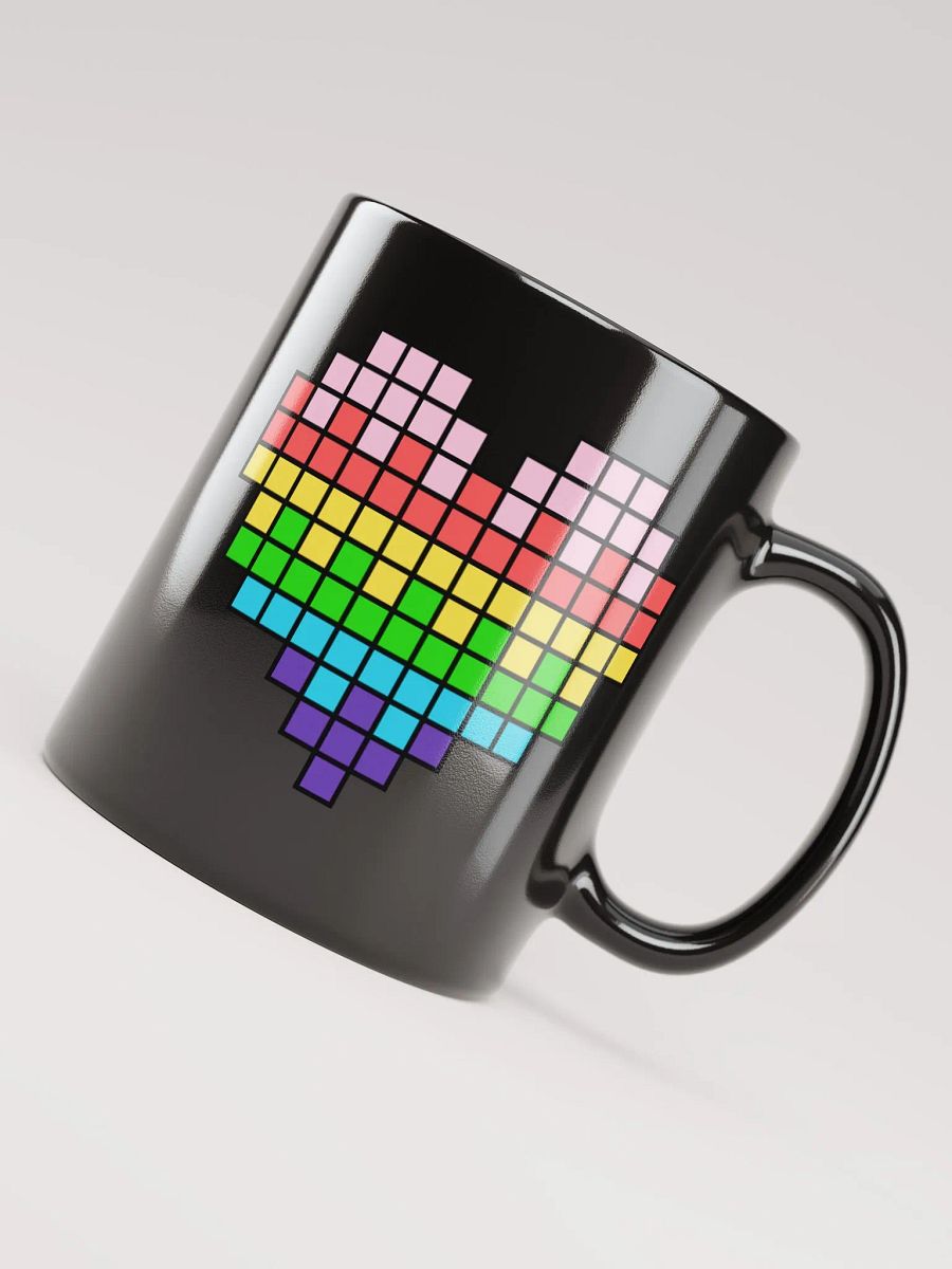Easter Heart Black Glossy Mug product image (4)