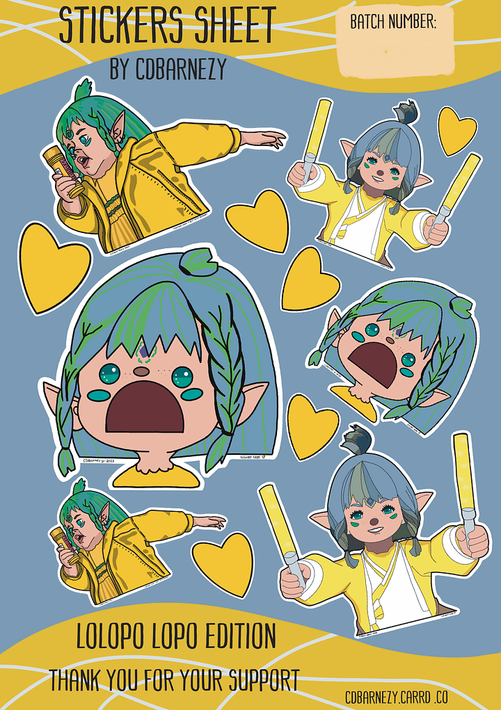 Lolopo Lopo Sticker sheet product image (1)