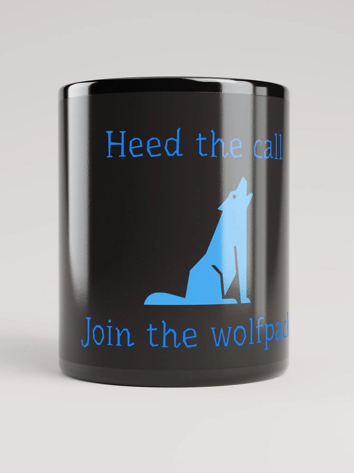 Wolf mug (black) product image (2)