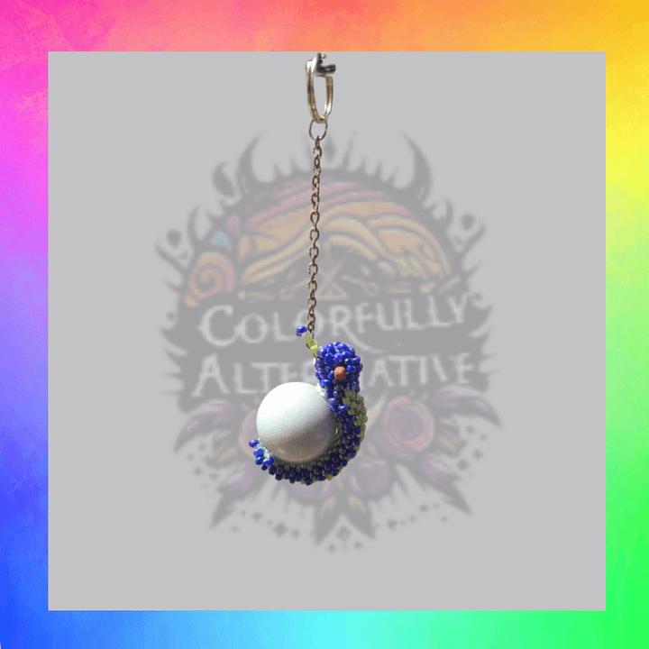 lime green and blue snail product image (1)