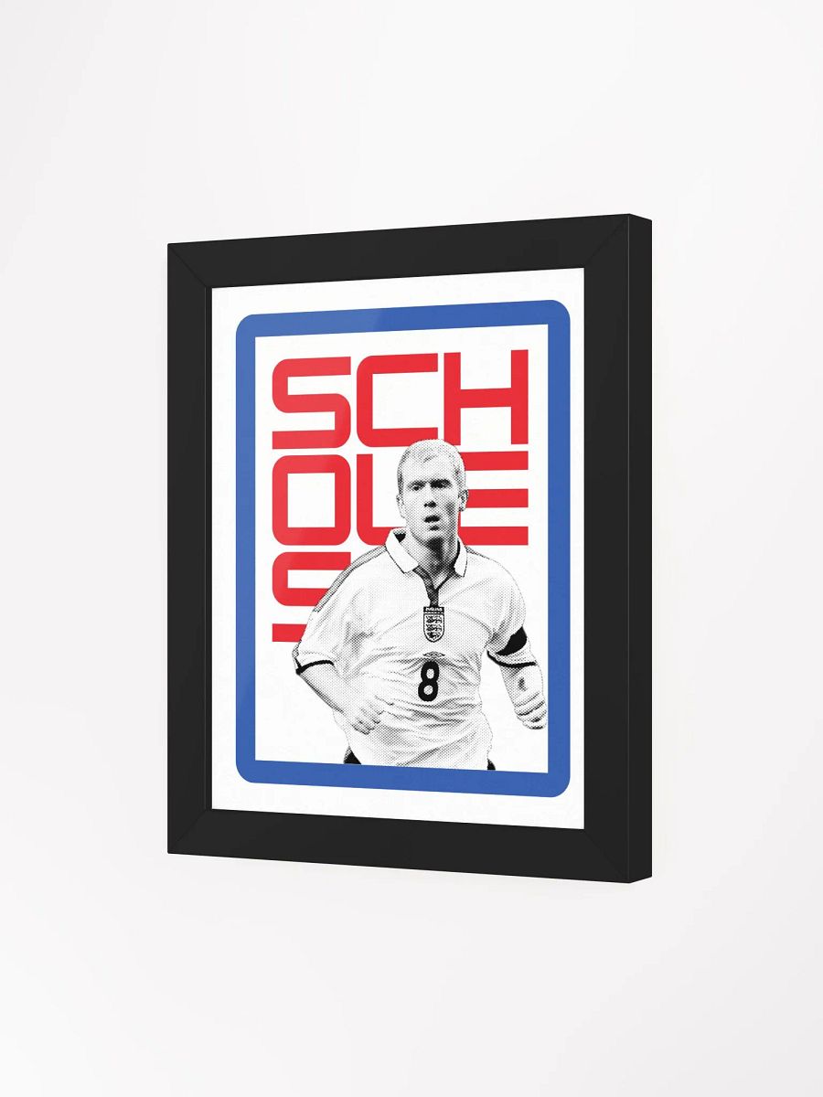 Paul Scholes BW England Name Art Framed Print product image (3)