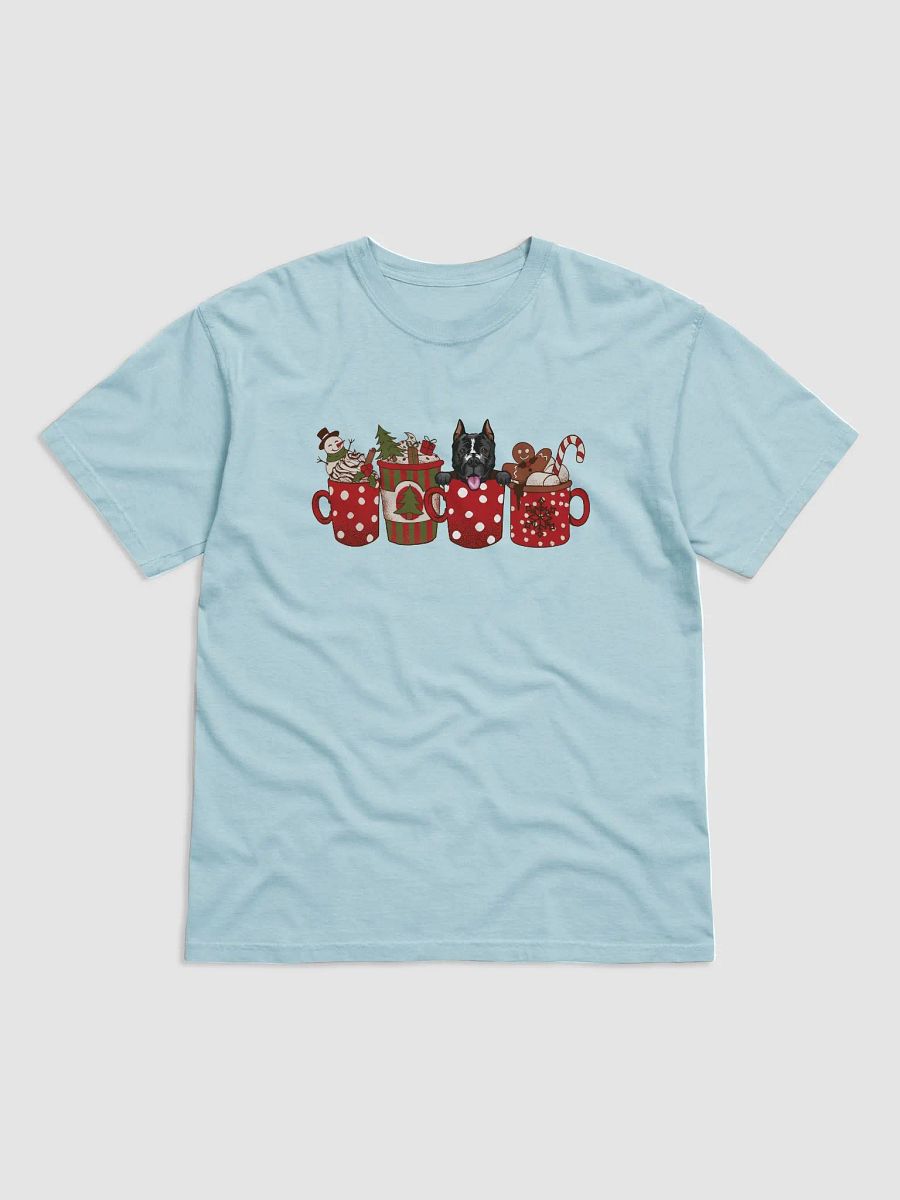 Cute Staffordshire Terrier in a Christmas Cup T-Shirt | Funny Christmas Pup in a Cup product image (9)
