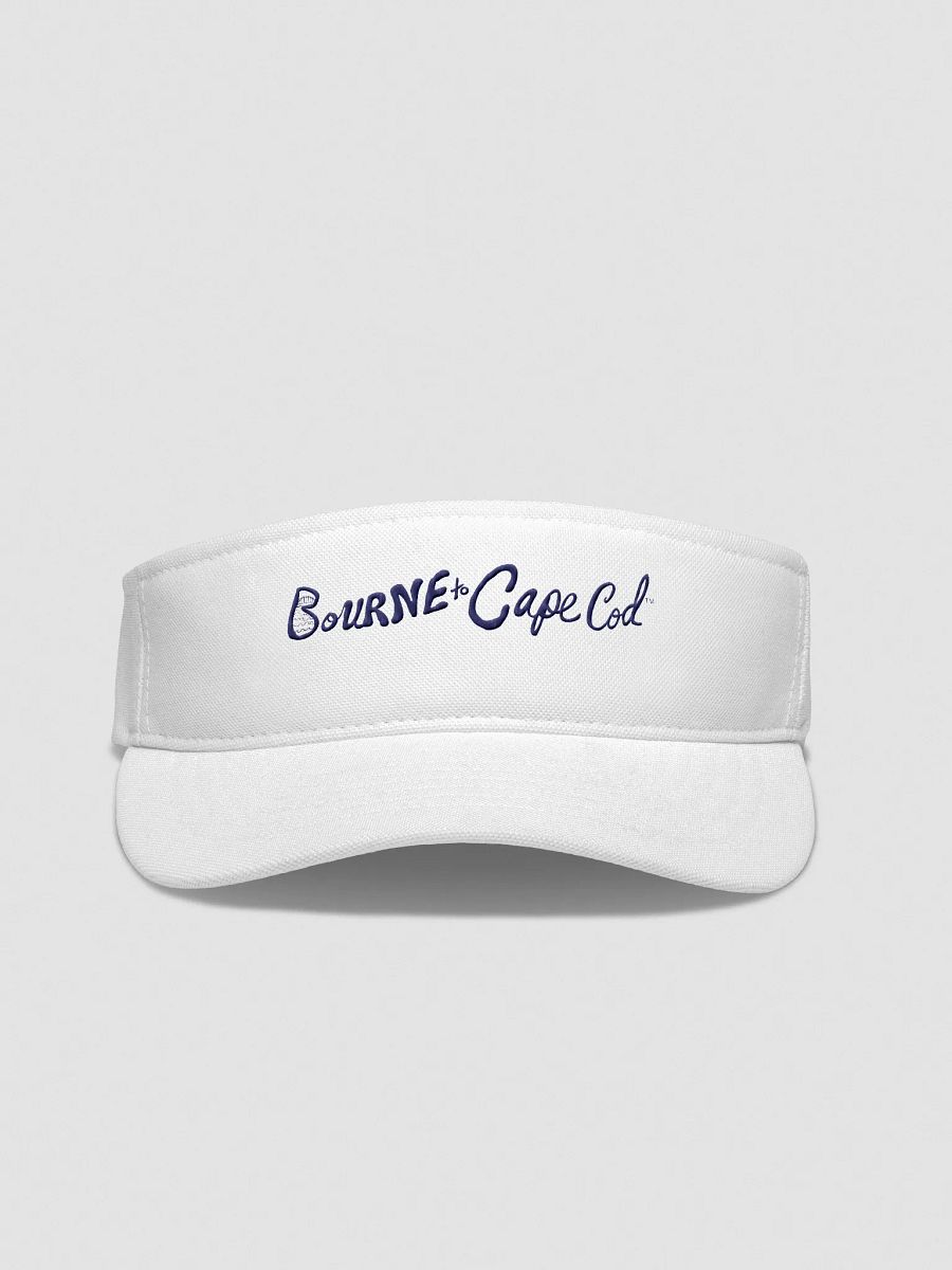 Women's | BOURNE to Cape Cod™ | Embroidered Flexfit Visor | Moisture-Wicking | Fast-Drying | Low Profile | Coastal Performance Style | Navy Embroidered Logo product image (2)