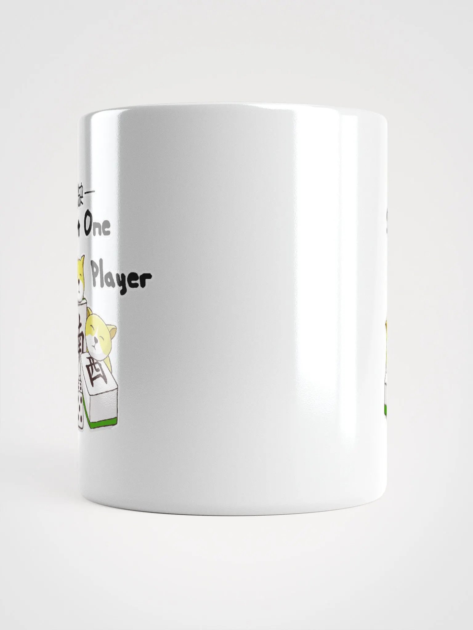 Mahjong short one player white coffee mug product image (9)