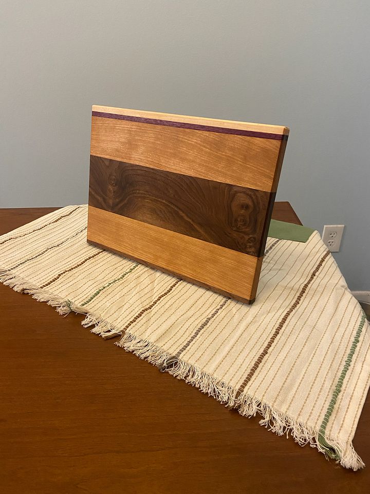 Serving/Cutting Board: Walnut, Cherry, Maple, Purpleheart product image (1)