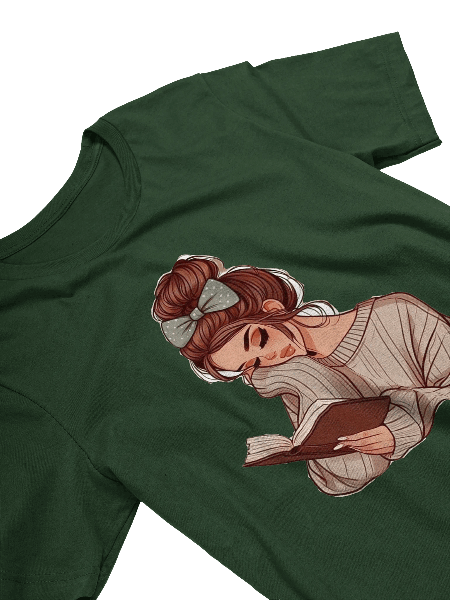 Cozy Bookworm Illustration T-Shirt product image (12)