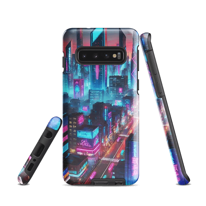 Neon Metropolis Samsung Tough Case - Cyber City Design product image (1)
