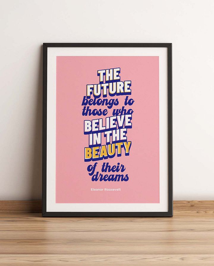 The Future Quote Affirmation Printable Wall Art Decor - Instant Download product image (1)