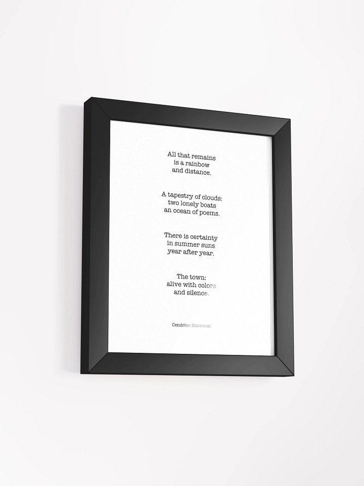 Four Haiku (Framed Poster) product image (10)
