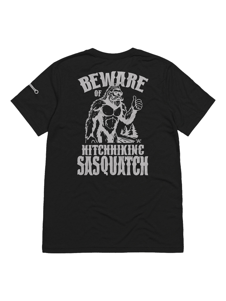 Beware of Hitchhiking Sasquatch Black T-Shirt product image (1)