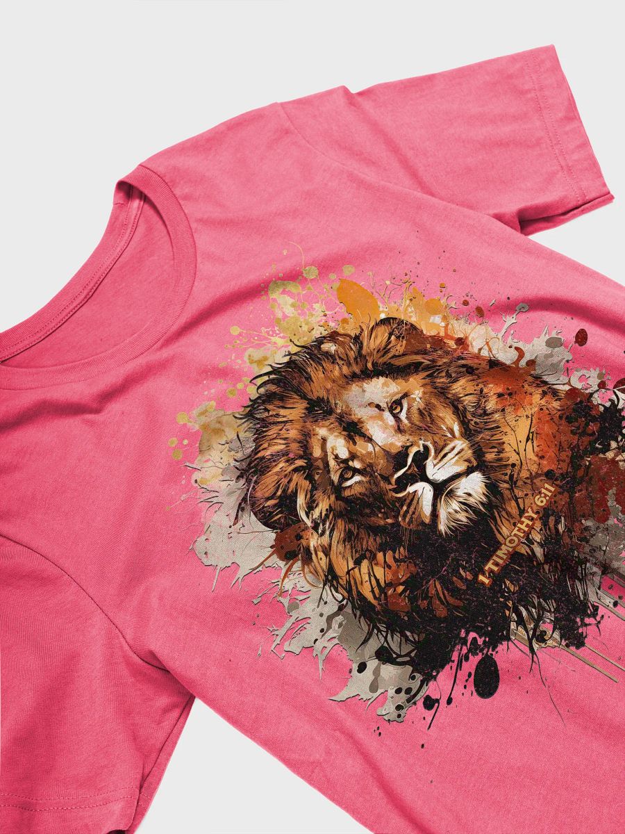Lion Abstract 1 Timothy 6:11 Tee product image (3)