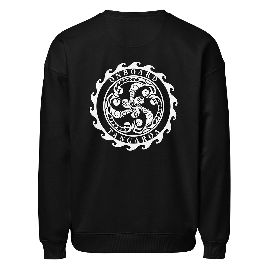 "Onboard Tangaroa" Organic Oversized Sweatshirt – Relaxed Fit, Built to Last (Dark Colours) product image (2)