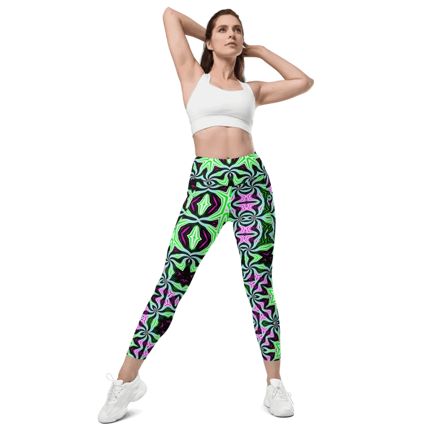 Green Distress Leggings product image (6)