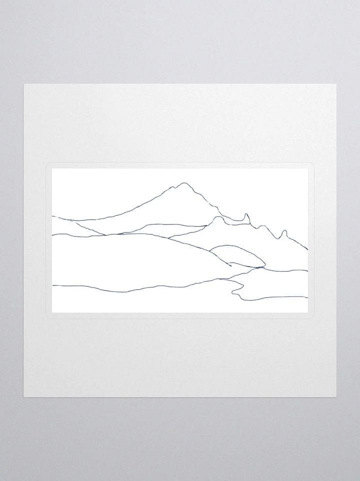 Gilbert Peak sticker (plain outline sketch) product image (2)