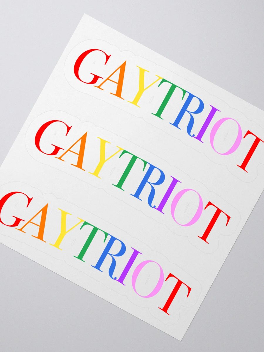 Gaytriot Kiss Cut Stickers product image (6)