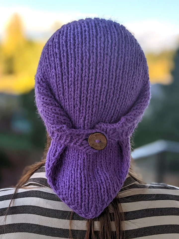 Knit Winter Bandana Kerchief Pattern product image (2)