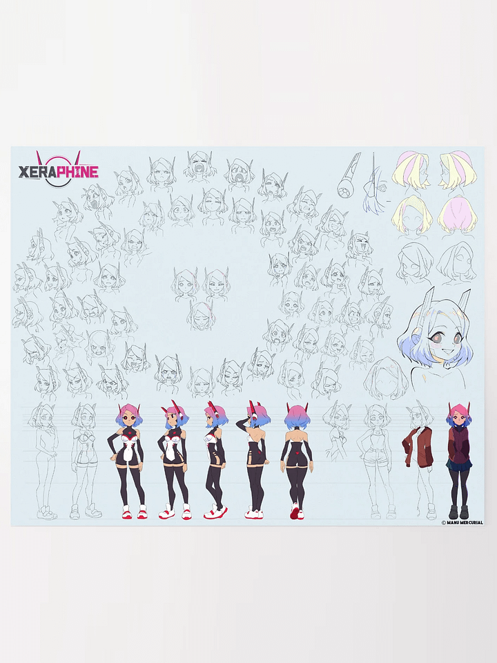 Xeraphine Official Character Sheet Poster product image (1)