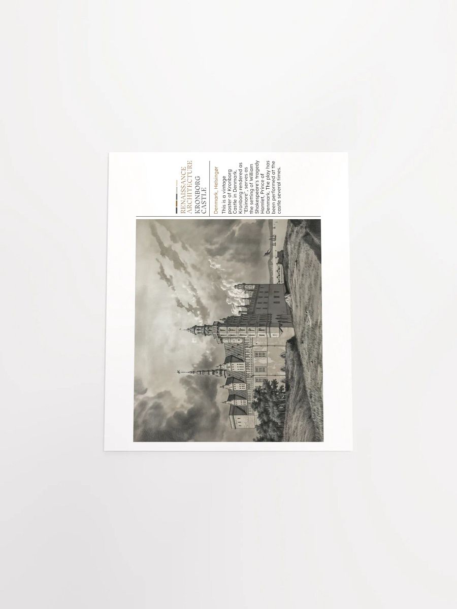 Kronborg castle - Vintage poster - Landscape product image (9)