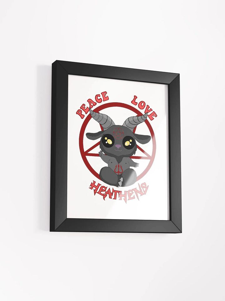 Peace, Love, Heathens Framed Picture - Red product image (5)