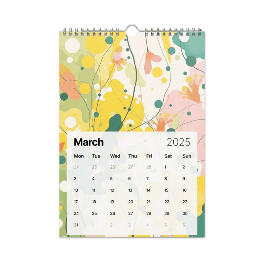 ART ABSTRACT WALL CALENDAR 2025 product image (9)
