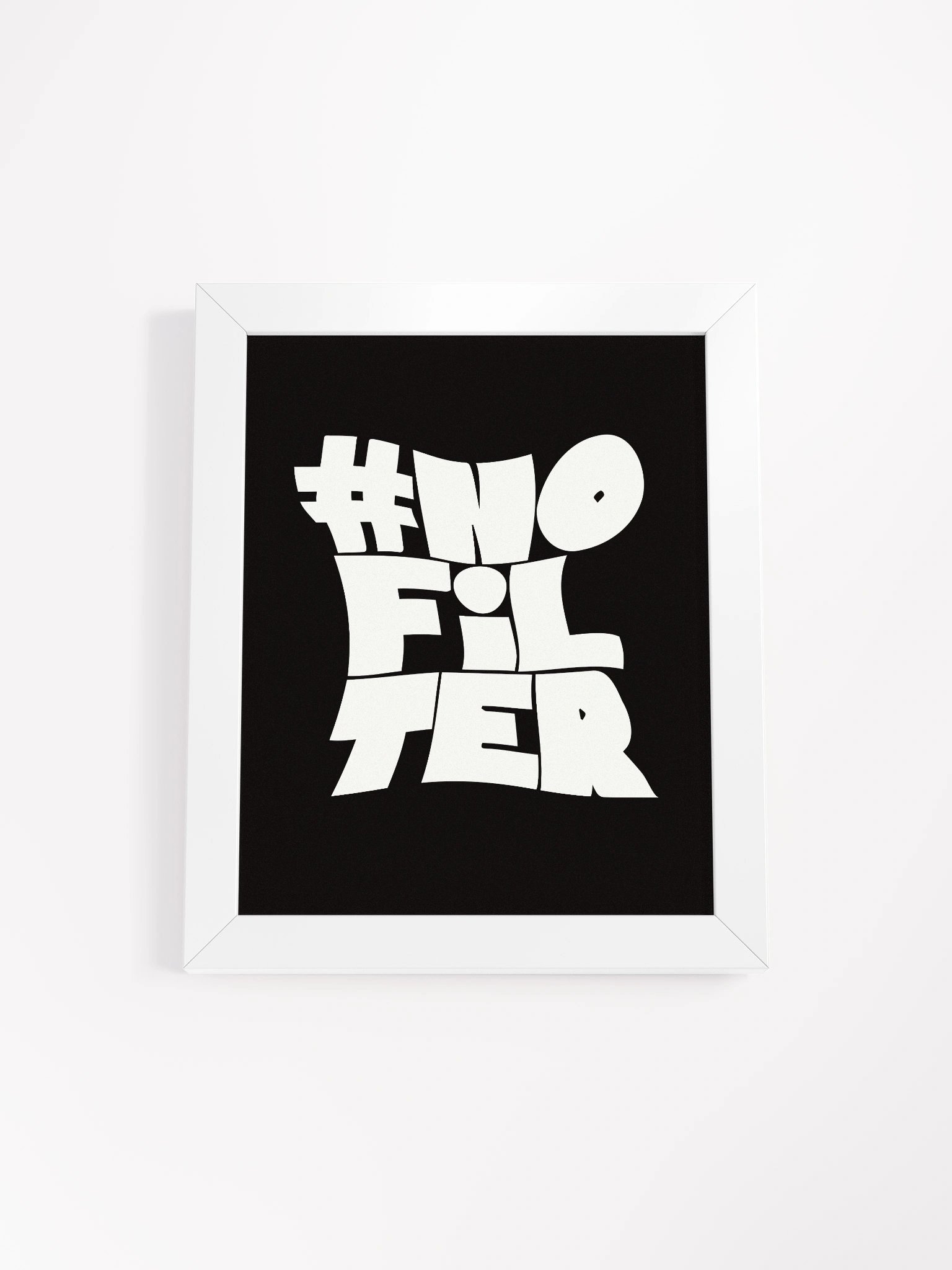 Bold #NOFILTER Framed Poster product image (1)