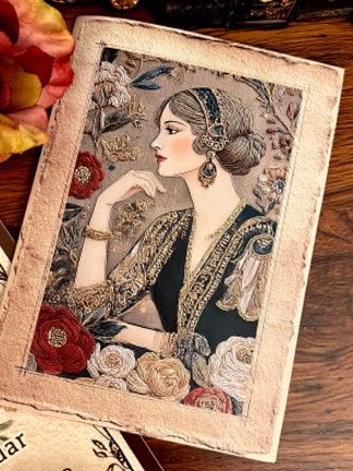 Threads of Beauty Victorian 3-Fold Gift Card Folio Kit – Instant Download product image (1)