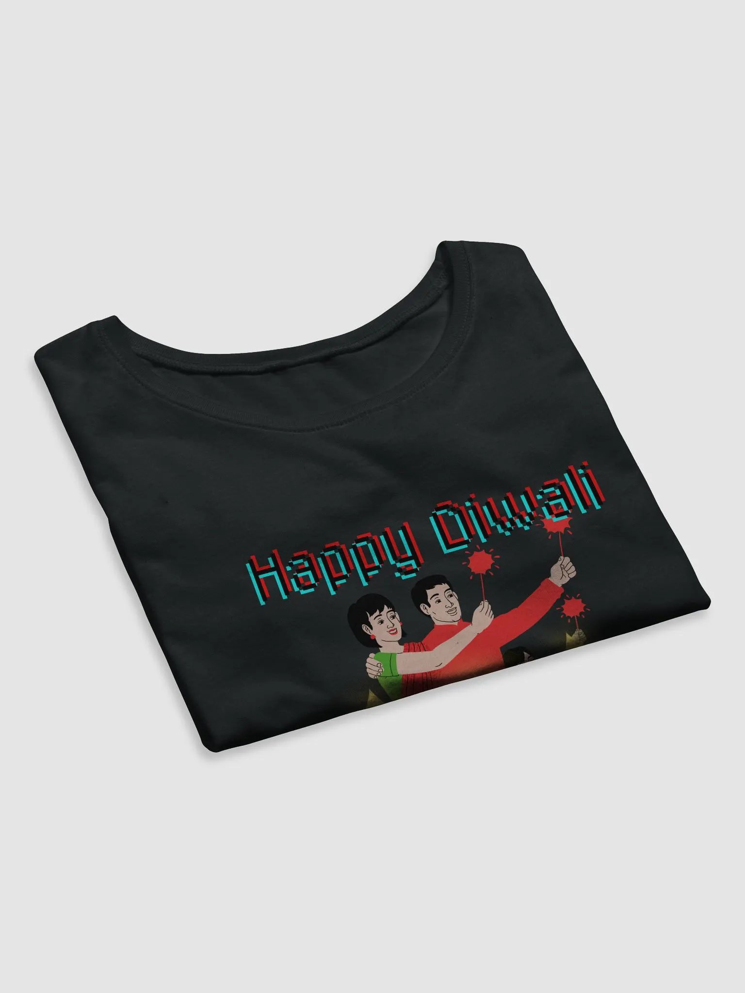 Happy Diwali Women's Crop Tee - Enjoy the festival and gift to your loved ones product image (20)
