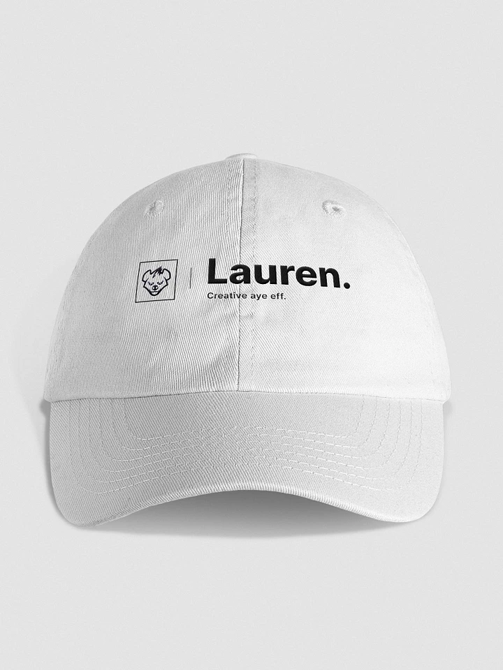 lauren's white dad hat product image (1)
