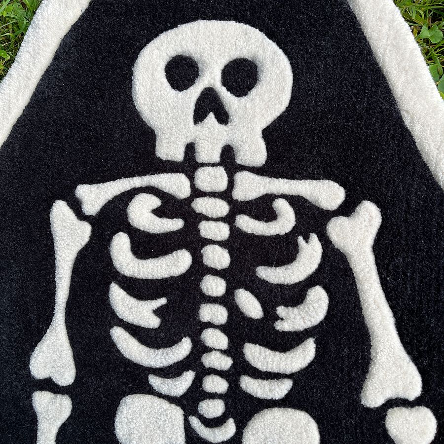 Full Skeleton Coffin Rug product image (2)