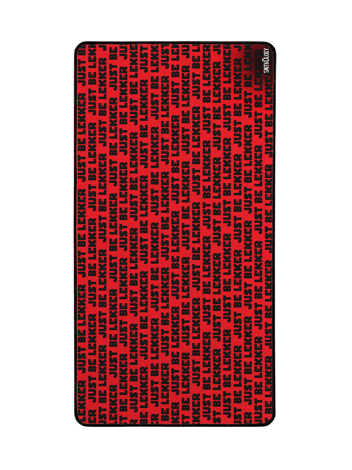Smithology - "Just Be Lekker" Red/Black Gaming Mousepad product image (2)