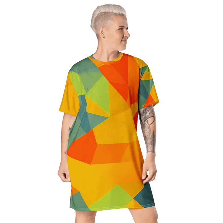 Polygon Paradise T Shirt Dress product image (1)