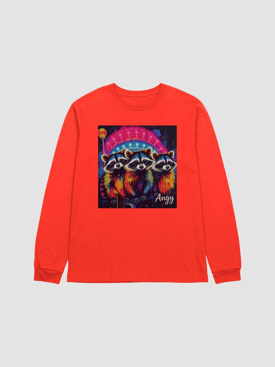 City Kitties- baby raccoon Trio Long Sleeve Tee product image (1)