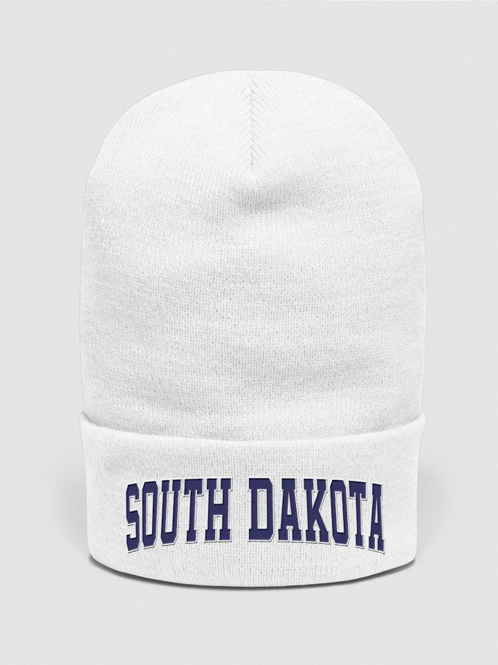South Dakota Vintage Varsity Cuffed Beanie product image (2)