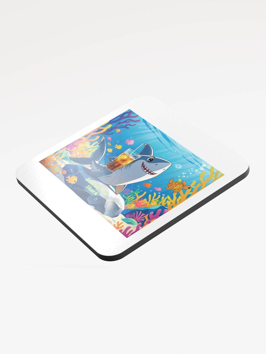 Lemon "Tea" Shark Cork Coaster product image (3)