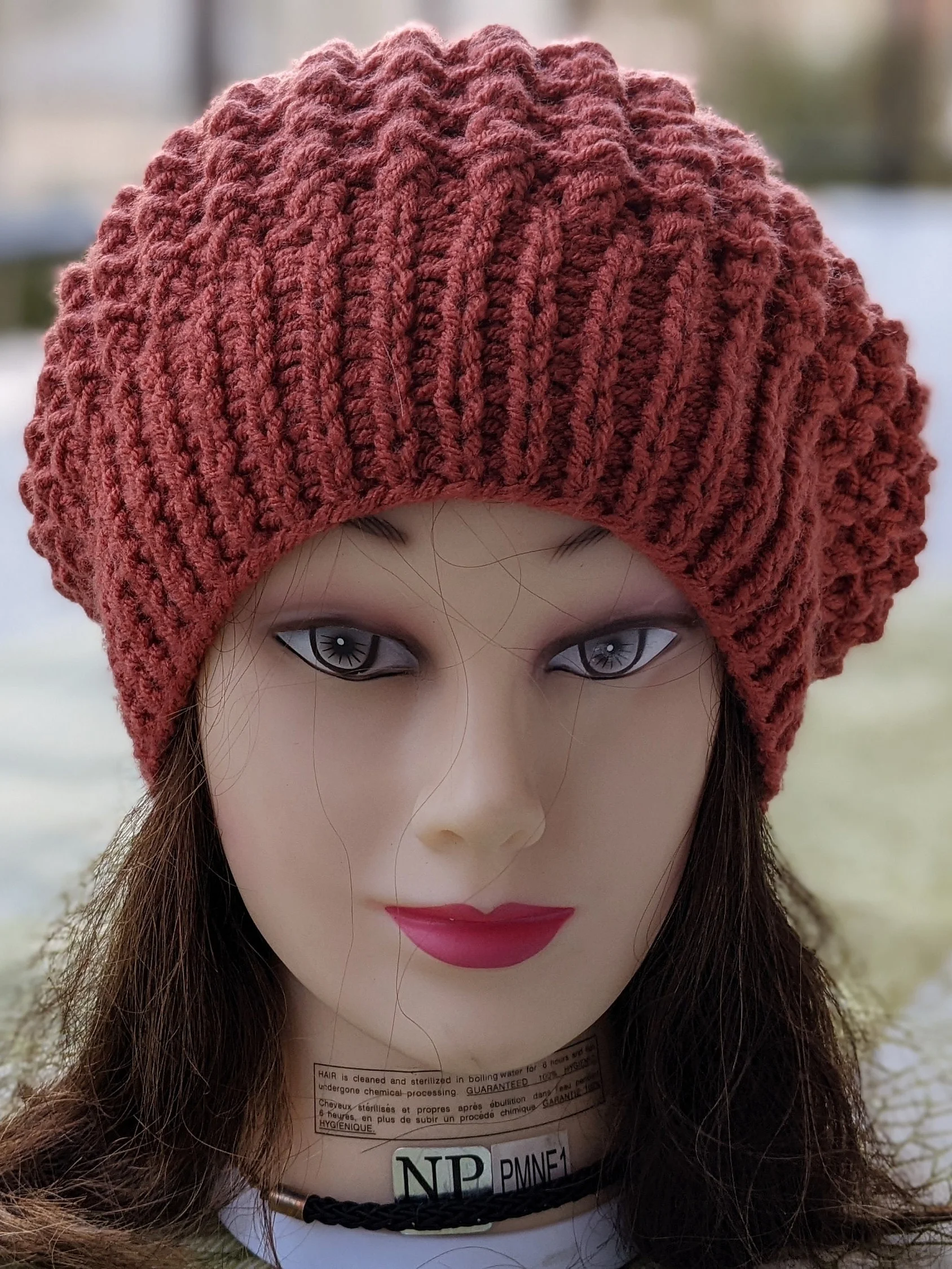 Flat Knit Beret Hat Pattern product image (2)