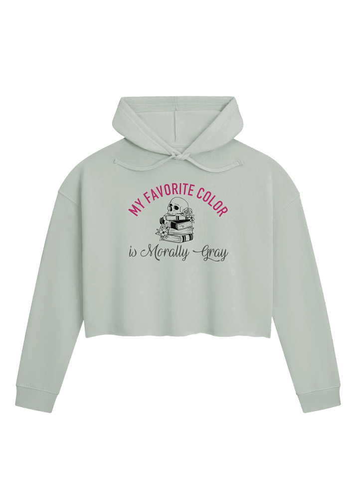 Morally Gray Crop Hoodie product image (1)