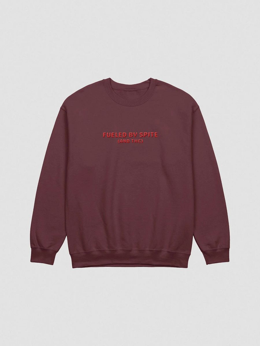 FUELED BY SPITE (red thread) embroidered classic crewneck product image (4)