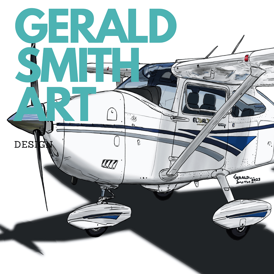 Cessna 182 Printable Instant Download Aviation Art Pilot Gift product image (1)