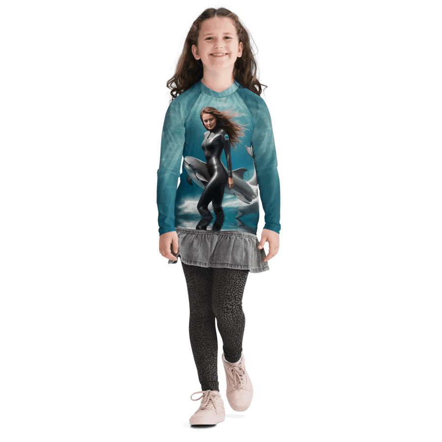 Youth Rash Guard in sea product image (6)