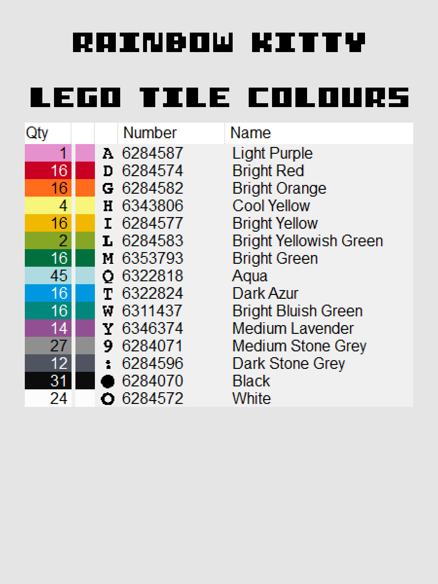 Rainbow Kitty Pixel Art product image (5)