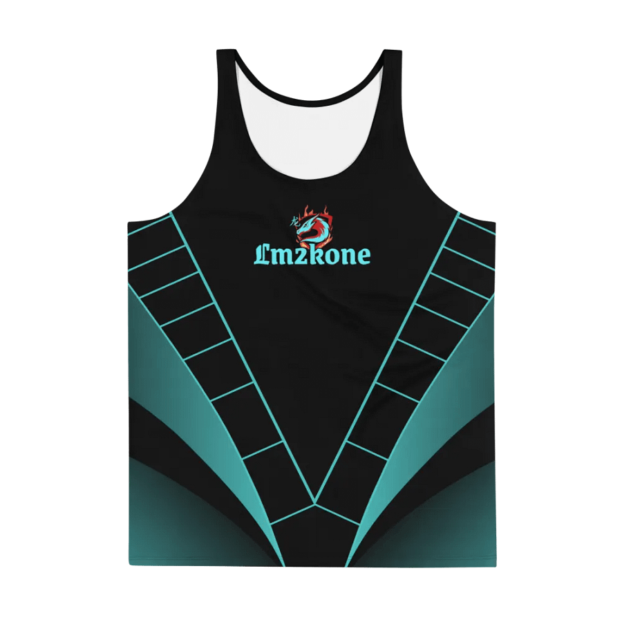 LM2Kone cyan - Customizable Tank Top - 5% elastane product image (4)