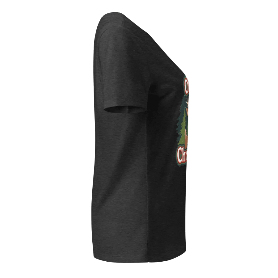Festive Reindeer Christmas V-Neck Tee product image (14)