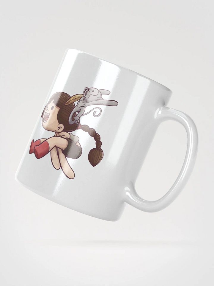 She & Her Pet | White Glossy Mug product image (4)