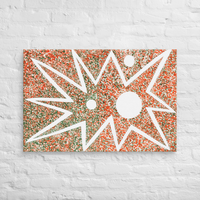 Orange on Green Green on Orange (2008) on canvas (24" x 36") product image (2)