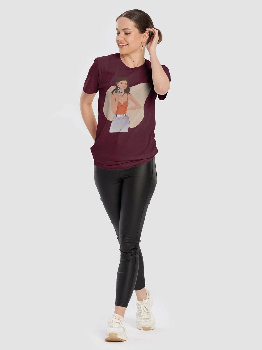 Maroon T-shirt for Women product image (10)