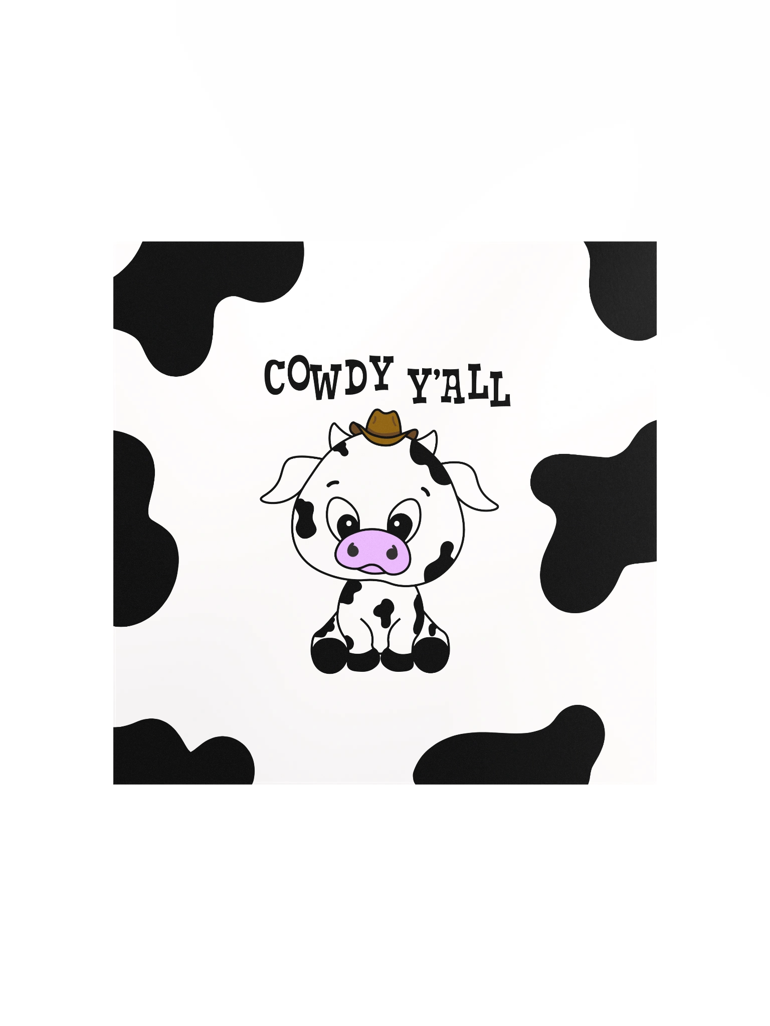 Cowdy Y'all Print | Funny Cow Print product image (1)