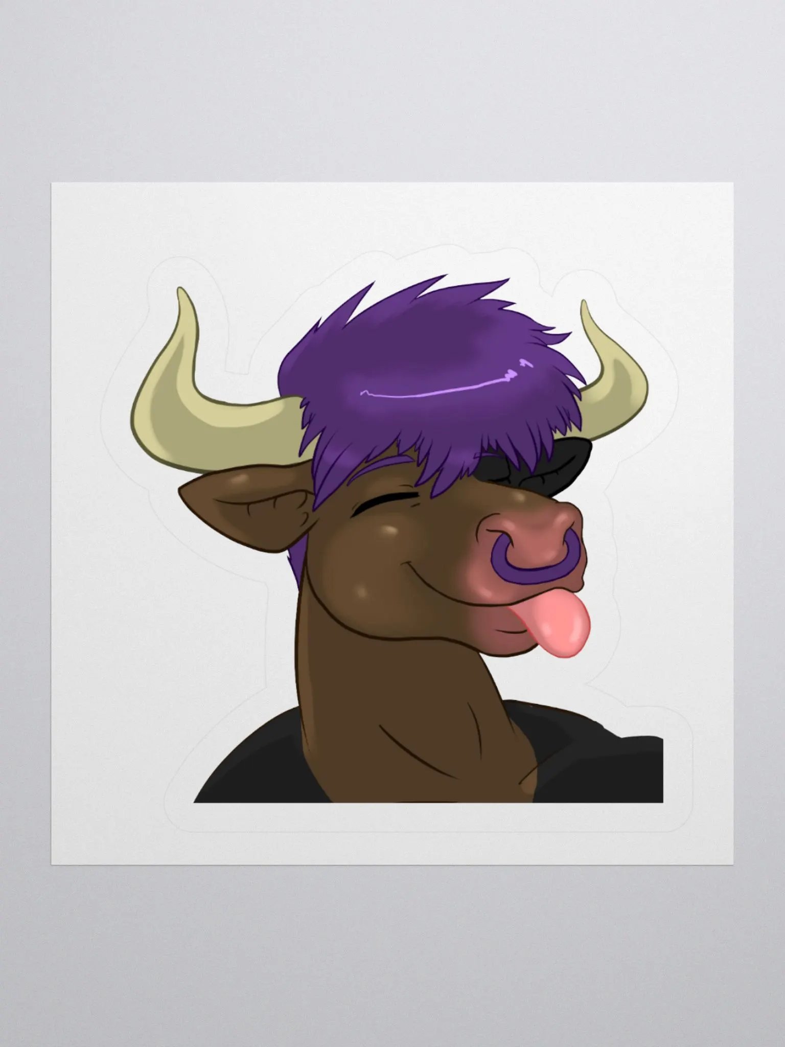 Yuuma Lick Emote Sticker product image (1)