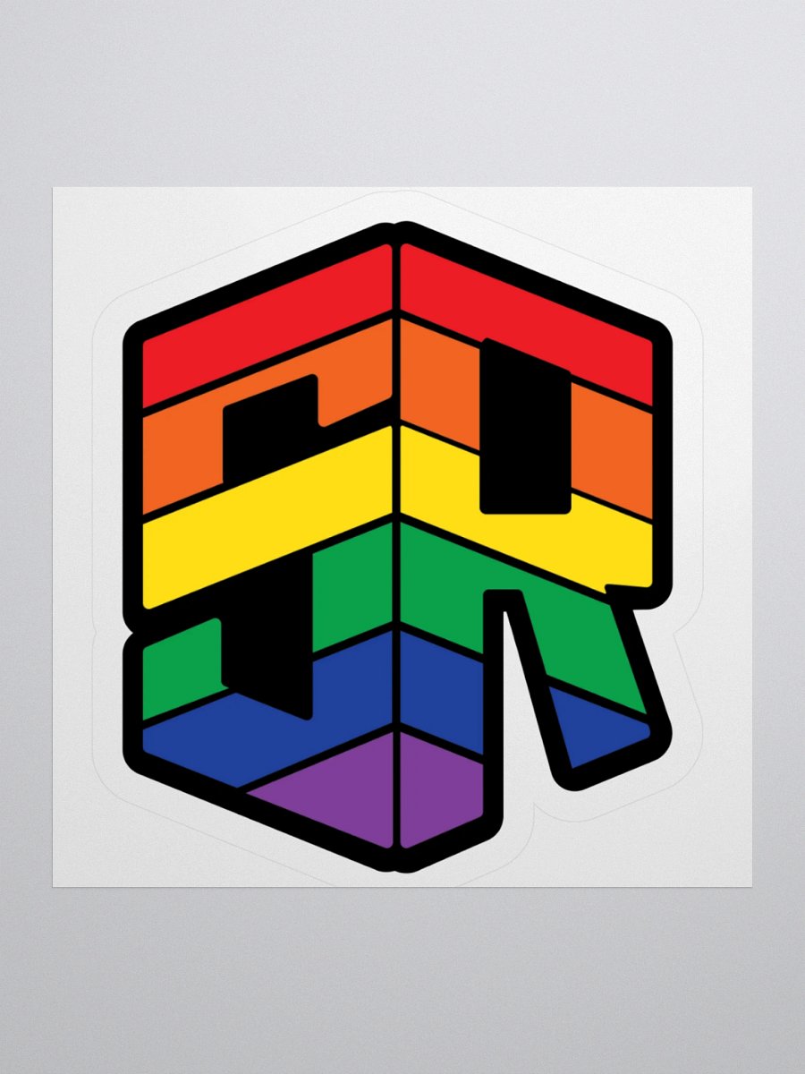Pride Flag Logo Sticker product image (2)